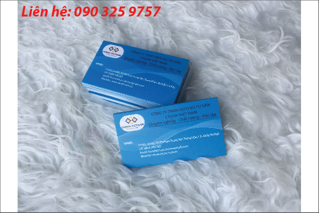 Name card in giấy C300 cán 2 mặt 